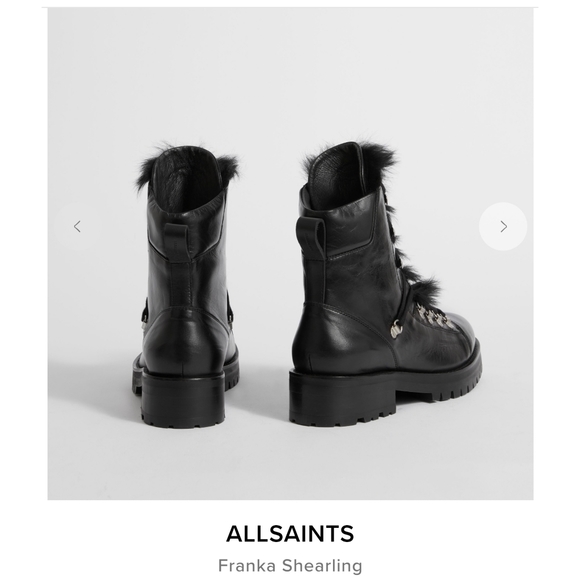 Like New! All Saints Franka Shearling Boots size 36 - Picture 3 of 14